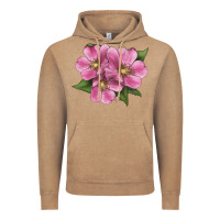 Vintage Coffee Wild Prairie Rose Illustrations Vintage Hoodie - LillyAllenDesigns