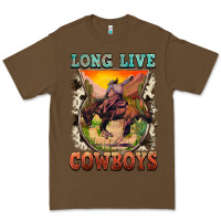 Cacao long live cowboys Premium Tee - FaDigitalArtStudio