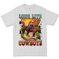 Dove Grey long live cowboys Premium Tee - FaDigitalArtStudio