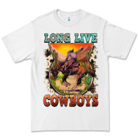 White long live cowboys Premium Tee - FaDigitalArtStudio