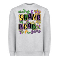 Heather Grey ain't no shame in my bead game Heavyweight Sweatshirt - MaliasSmallBusiness