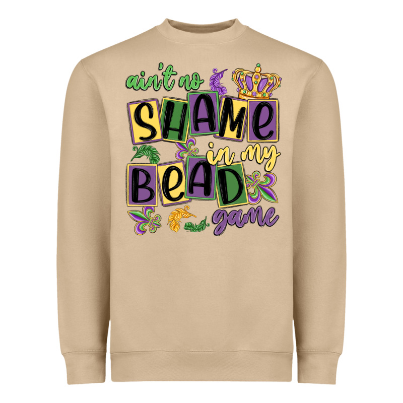 Ain't No Shame In My Bead Game Heavyweight Sweatshirt by MaliasSmallBusiness | Teevron