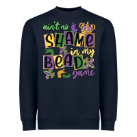 Navy ain't no shame in my bead game Heavyweight Sweatshirt - MaliasSmallBusiness