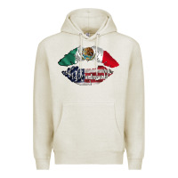Oatmeal Heather mexico usa lips Premium Hoodie - TumblerDesignByShophia