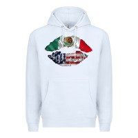 White mexico usa lips Premium Hoodie - TumblerDesignByShophia