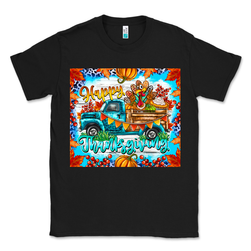 Happy Thanksgiving Classic Tee by CowhideDigitalArt | Teevron
