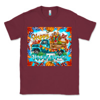 Burgundy happy thanksgiving Classic Tee - CowhideDigitalArt