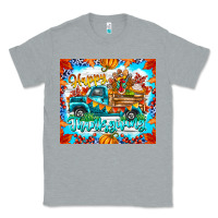 Heather Grey happy thanksgiving Classic Tee - CowhideDigitalArt