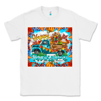 White happy thanksgiving Classic Tee - CowhideDigitalArt