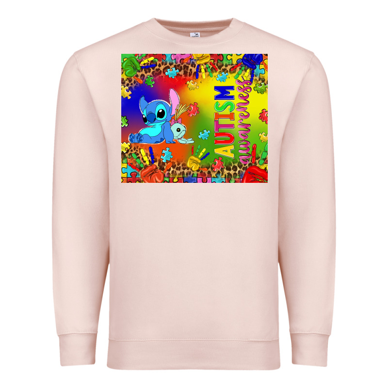 Autism Awareness With Stitch Tumbler Premium Sweatshirt by TumblerDesignByShophia | Teevron