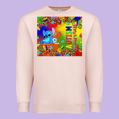 Autism Awareness With Stitch Tumbler Premium Sweatshirt Designed By Tumblerdesignbyshophia