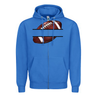 True Royal football name frame Zipper Hoodie - BarkalooDesign