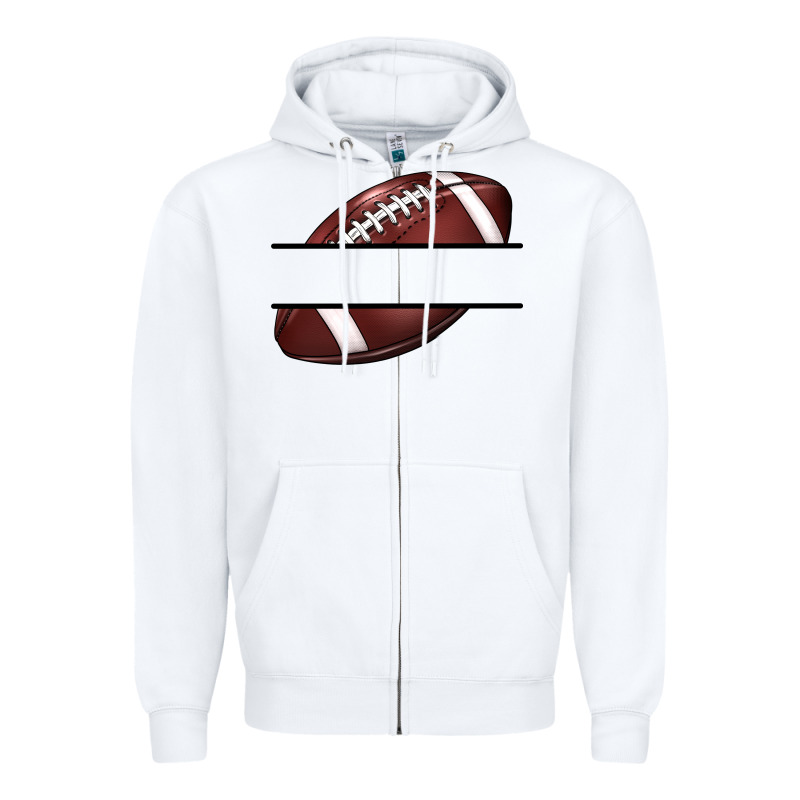 Football Name Frame Zipper Hoodie by BarkalooDesign | Teevron