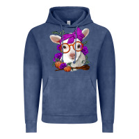 Vintage Denim Cute baby lamb halloween Vintage Hoodie - Jasminsmagicworld