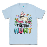 Dusty Blue on the hunt easter Classic Tee - MaliasSmallBusiness