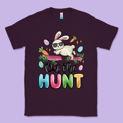 On The Hunt Easter Classic Tee Designed By Maliassmallbusiness