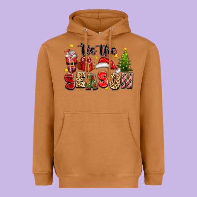 Tis The Season Christmas Heavyweight Hoodie Designed By Texasbilliewilder