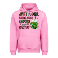 Just A Girl Who Loves Coffee And Cactus Frappe Urban Hoodie | Teevron