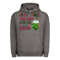 Pigment Tornado Just A Girl Who Loves Coffee And Cactus Frappe Urban Hoodie - FaDigitalArtStudio