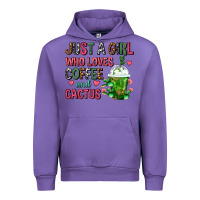 Tulip Just A Girl Who Loves Coffee And Cactus Frappe Urban Hoodie - FaDigitalArtStudio