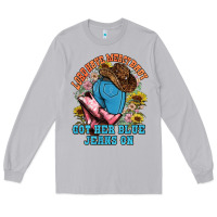 Moon Dust lord have mercy baby got her blue jeans on Long Sleeve Tee - NancyCooperArtShop