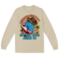 Mushroom lord have mercy baby got her blue jeans on Long Sleeve Tee - NancyCooperArtShop