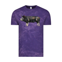 Cloud Purple berkshire pig Vintage Tee - LillyAllenDesigns
