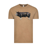 Vintage Coffee berkshire pig Vintage Tee - LillyAllenDesigns