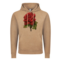 Vintage Coffee Oklahoma Rose Illustrations Vintage Hoodie - LillyAllenDesigns