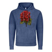 Vintage Denim Oklahoma Rose Illustrations Vintage Hoodie - LillyAllenDesigns