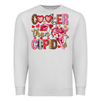 Dove Grey Cooler than Cupid Valentine's Day Premium Sweatshirt - HowdyJamesFarm