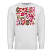 Oatmeal Heather Cooler than Cupid Valentine's Day Premium Sweatshirt - HowdyJamesFarm