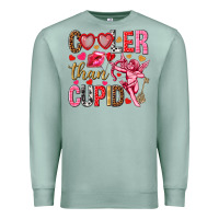 Seafoam Cooler than Cupid Valentine's Day Premium Sweatshirt - HowdyJamesFarm