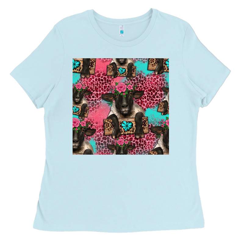 Black Sheep Seamless Pattern Ladies Tee by HRA Design Shop | Teevron