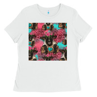 White black sheep seamless pattern Ladies Tee - HRA Design Shop