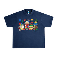 Navy autism awareness day coffee cups Urban Heavy Tee - MaliasSmallBusiness