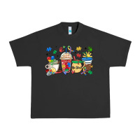 Pigment Black autism awareness day coffee cups Urban Heavy Tee - MaliasSmallBusiness