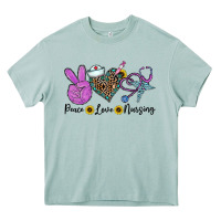 Arona peace love nursing Heavy Core Tee - CowhideDigitalArt