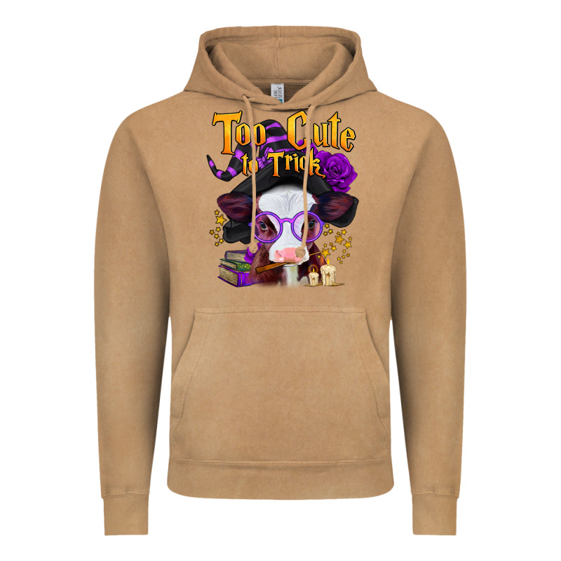 Too Cute To Trick Halloween Baby Calf Vintage Hoodie by Jasminsmagicworld | Teevron