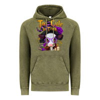 Vintage Olive too cute to trick halloween baby calf Vintage Hoodie - Jasminsmagicworld
