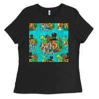 Black salty vibes seamless pattern Ladies Tee - HRA Design Shop