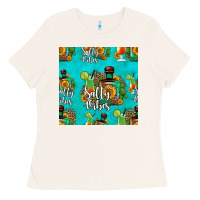 Bone salty vibes seamless pattern Ladies Tee - HRA Design Shop