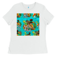 White salty vibes seamless pattern Ladies Tee - HRA Design Shop