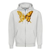 Dove Grey childhood cancer butterfly Zipper Hoodie - Jasminsmagicworld