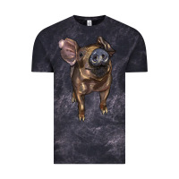 Cloud Black baby duroc pig Vintage Tee - LillyAllenDesigns