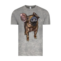 Cloud Rock baby duroc pig Vintage Tee - LillyAllenDesigns