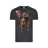 Vintage Black baby duroc pig Vintage Tee - LillyAllenDesigns