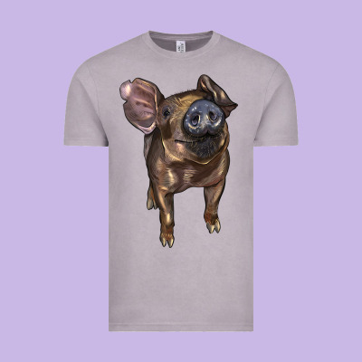 Baby Duroc Pig Vintage Tee Designed By Lillyallendesigns