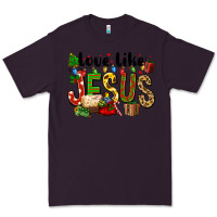 Plum Christmas love like jesus Premium Tee - FaDigitalArtStudio