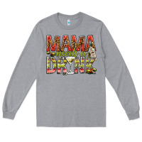 Heather Grey mama needs a drink Long Sleeve Tee - NancyCooperArtShop